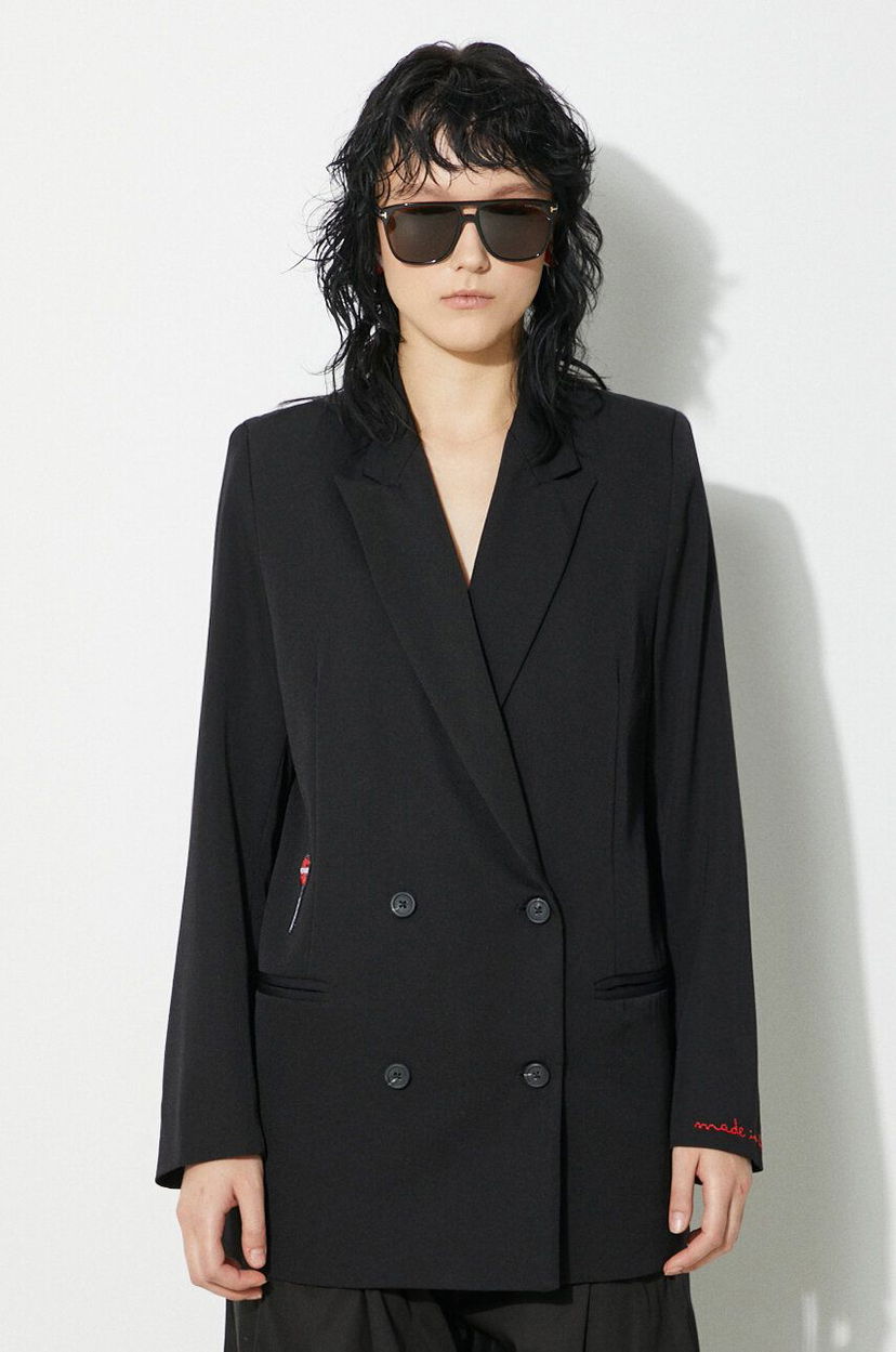 Takit Fiorucci Fiorucci Double-Breasted Blazer Musta | W01FPBDO044KN03BK01