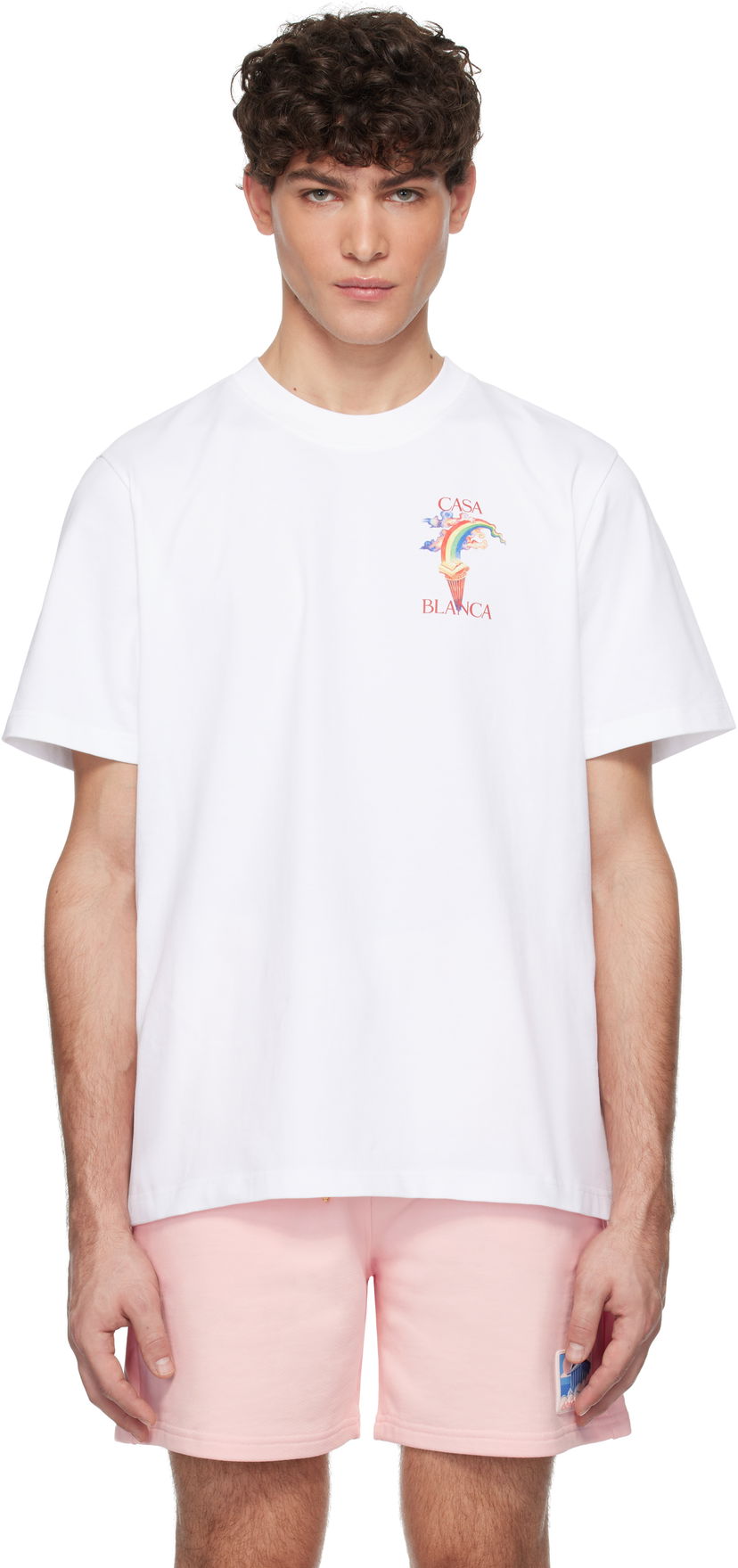T-paita Casablanca Nature Teacher Graphic Print T-Shirt Valkoinen | MPS25-JTS-001-03