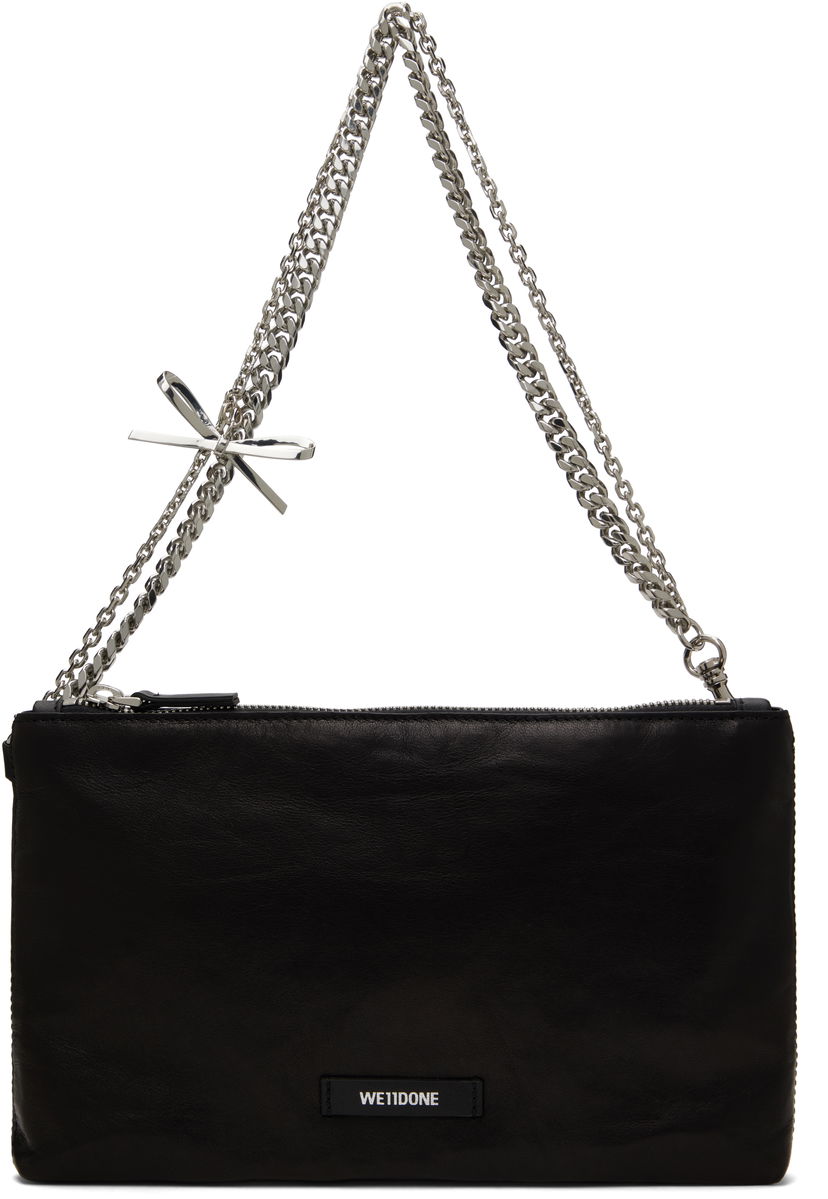 Olkalaukku We11done We11done Ribbon Chain Shoulder Bag Musta | WD-AB0-25-480-U-BK