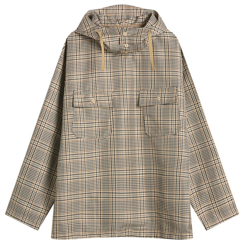 Paita Engineered Garments Engineered Garments Cagoule Plaid Shirt, Size Small Beige | 25F1A010-IT006