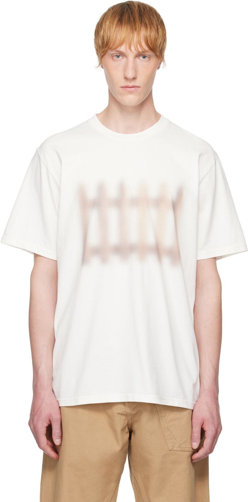 T-paita JW Anderson JW Anderson Fence Print T-Shirt Valkoinen | JT0292-PG1800