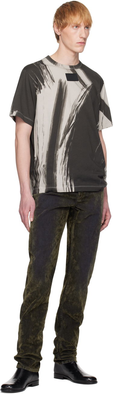 T-paita Helmut Lang Helmut Lang Feather Print T-Shirt Harmaa | P02HM505, 3
