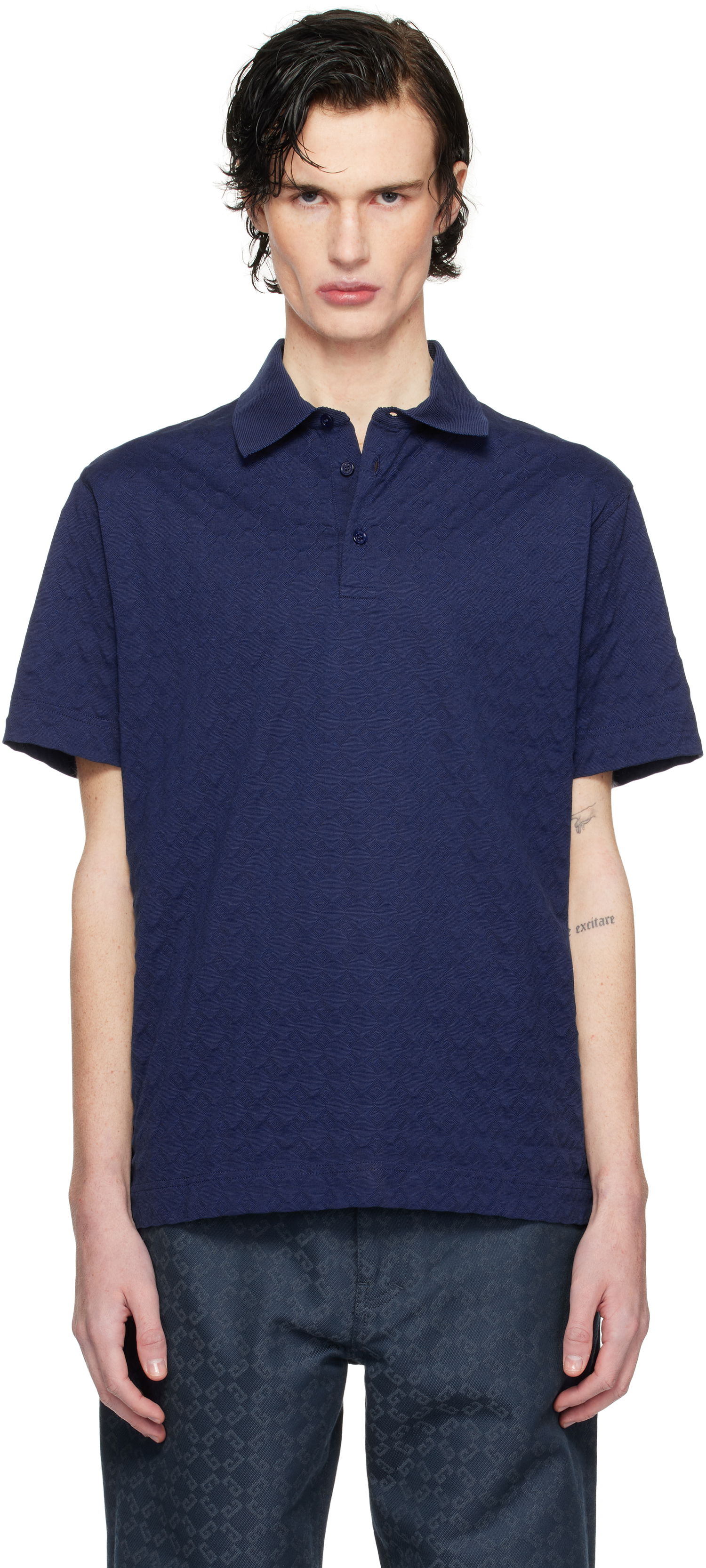 Poolopaita Givenchy Classic Fit Embroidered Polo Tummansininen | BM71KR3YPA470, 0
