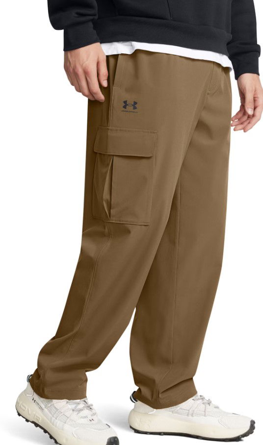 Cargo housut Under Armour UA Vibe Woven Cargo Pants Ruskea | 1386558-498