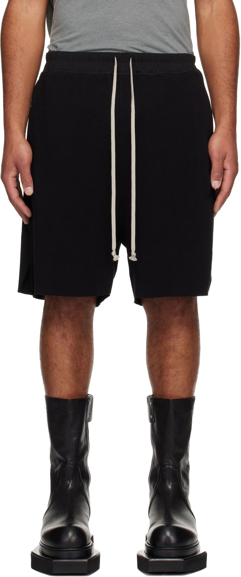 Shortsit Rick Owens Concordians Boxers Shorts Musta | RU02E1397 RJTC