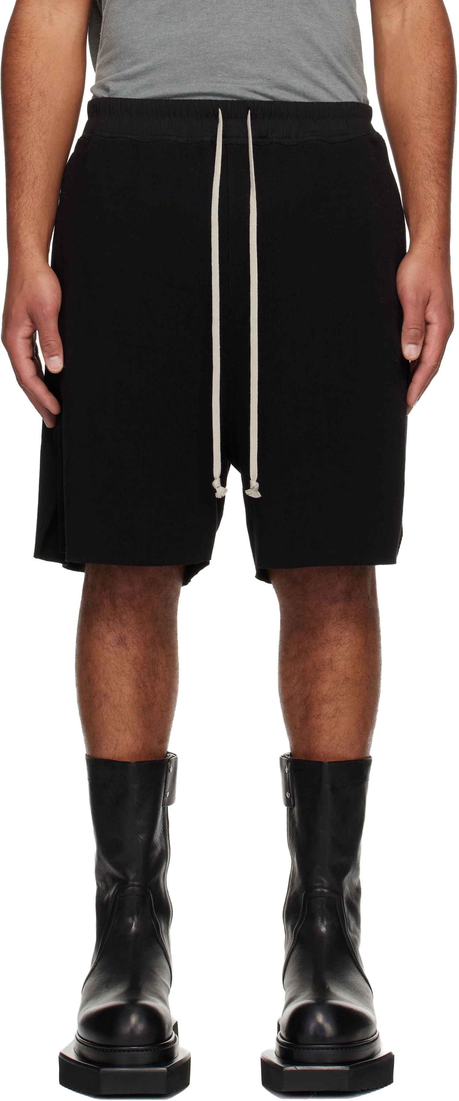 Shortsit Rick Owens Concordians Boxers Shorts Musta | RU02E1397 RJTC, 0