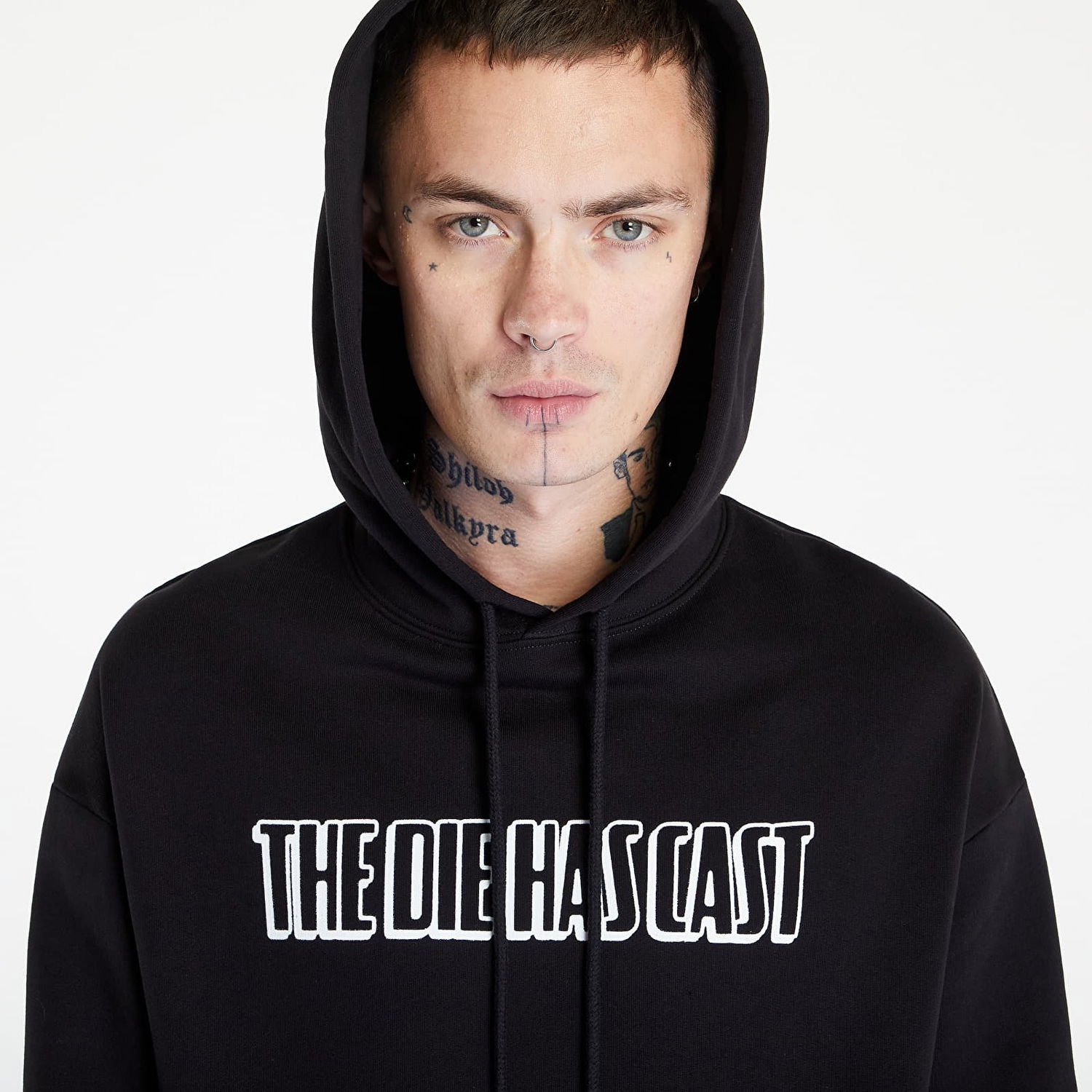 Huppari RAF SIMONS Regular Fit Hoodie Die Has Cast Print Musta | 222-M161-19004-0099, 1
