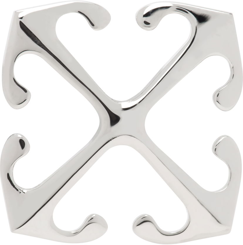 Vyöt Off-White Silver Arrow Single Earring Metallinen | OMOD119C99MET0017200