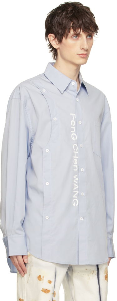 Paita Feng Chen Wang Feng Chen Wang Printed Shirt Sininen | FMS17SR03B, 1