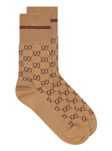 Sukat Gucci Gg Socks Ruskea | 572266-4G056-9866