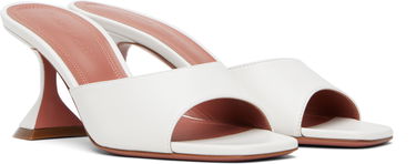 Kengänhoito Amina Muaddi Amina Muaddi Lupita 70 Heeled Sandals Valkoinen | LUPITA SLIPPER 70 CL Nappa, 3