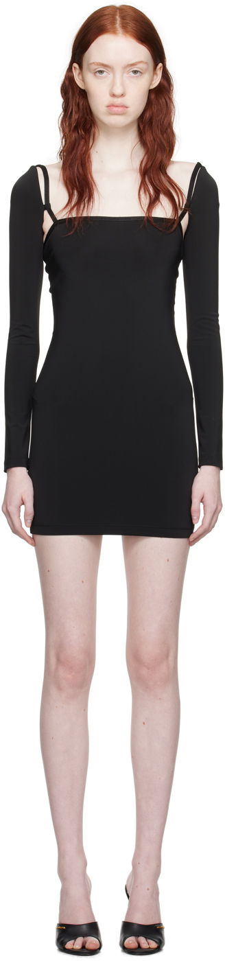 Mekko Alexander Wang Open Back Minidress Musta | 4CC4236622