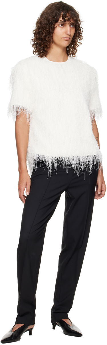 Housut Loulou de Saison Loulou de Saison Malka Fitted Trousers Musta | MALKA, 3