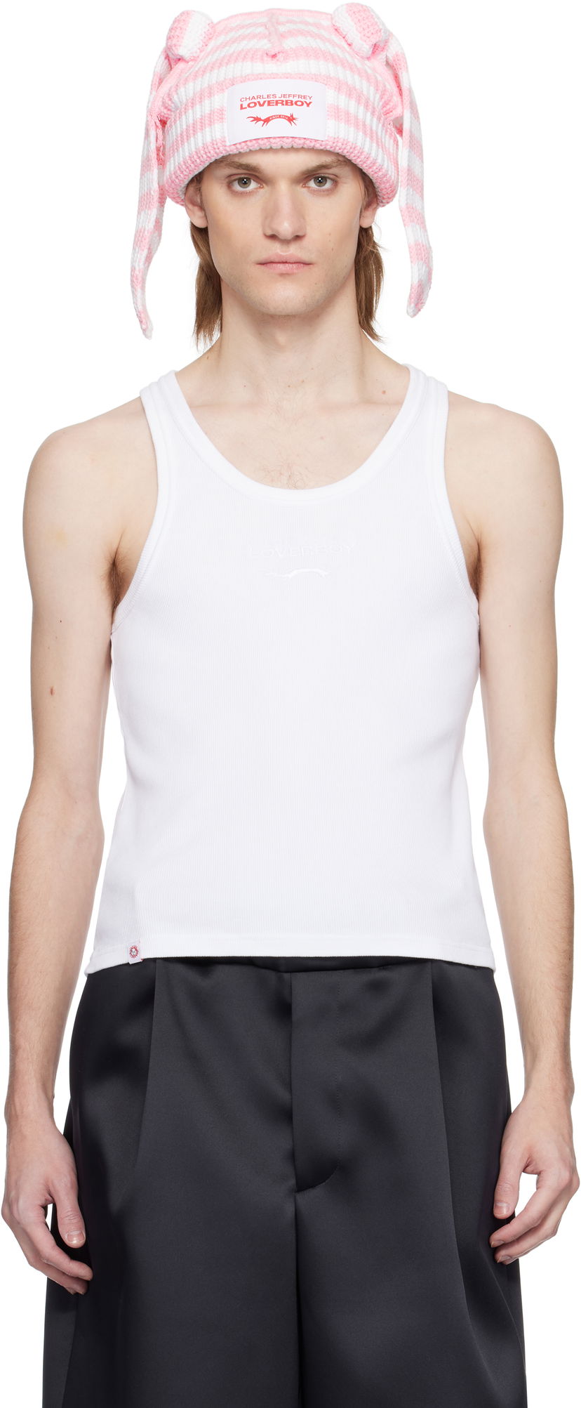 Pipo Charles Jeffrey Loverboy Charles Jeffrey LOVERBOY Logo Tank Top Vaaleanpunainen | 54080402