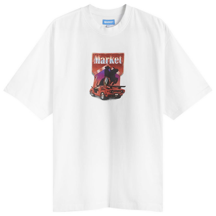 T-paita MARKET Bullrider Graphic Valkoinen | 399001939-WHT