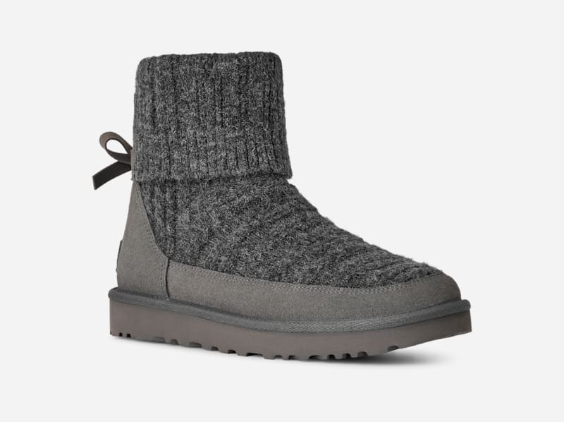 Tennarit ja kengät UGG Classic Mini Cabelle Knit Boot Harmaa | 1174578-MNGRY, 1