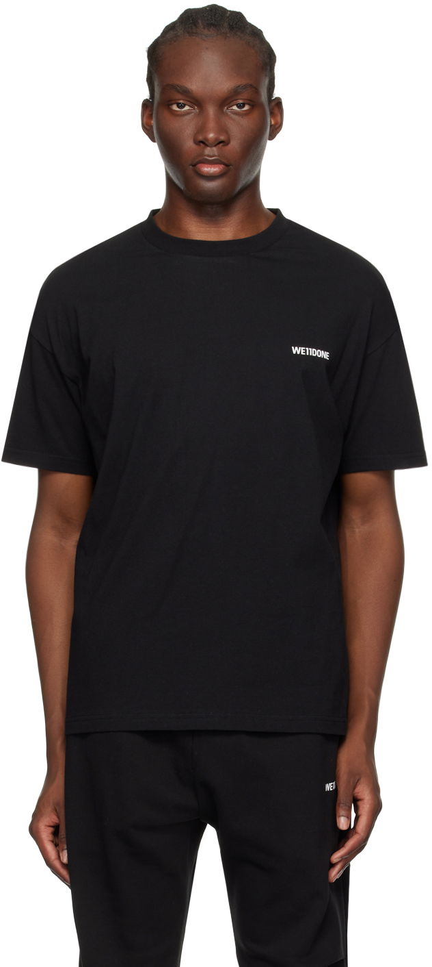 T-paita We11done We11done Patch T-Shirt Musta | WD-TT1-23-796-U-BK