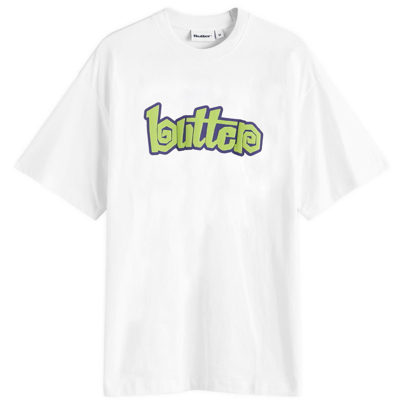 T-paita Butter Goods Swirl Graphic T-Shirt White Valkoinen | BGQ4240030-WHT