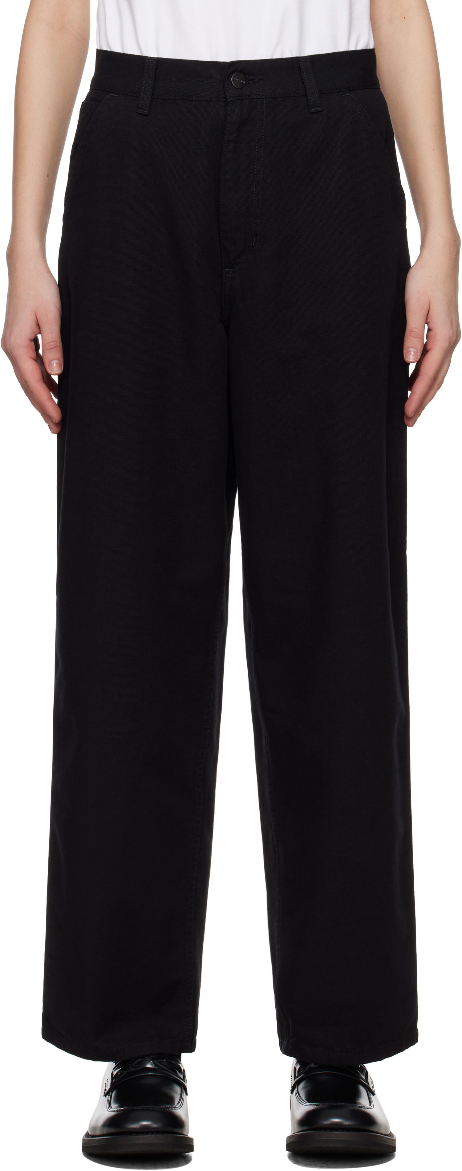 Housut Carhartt WIP Carhartt WIP Brandon Single Knee Trousers Musta | I034880 8902, 0