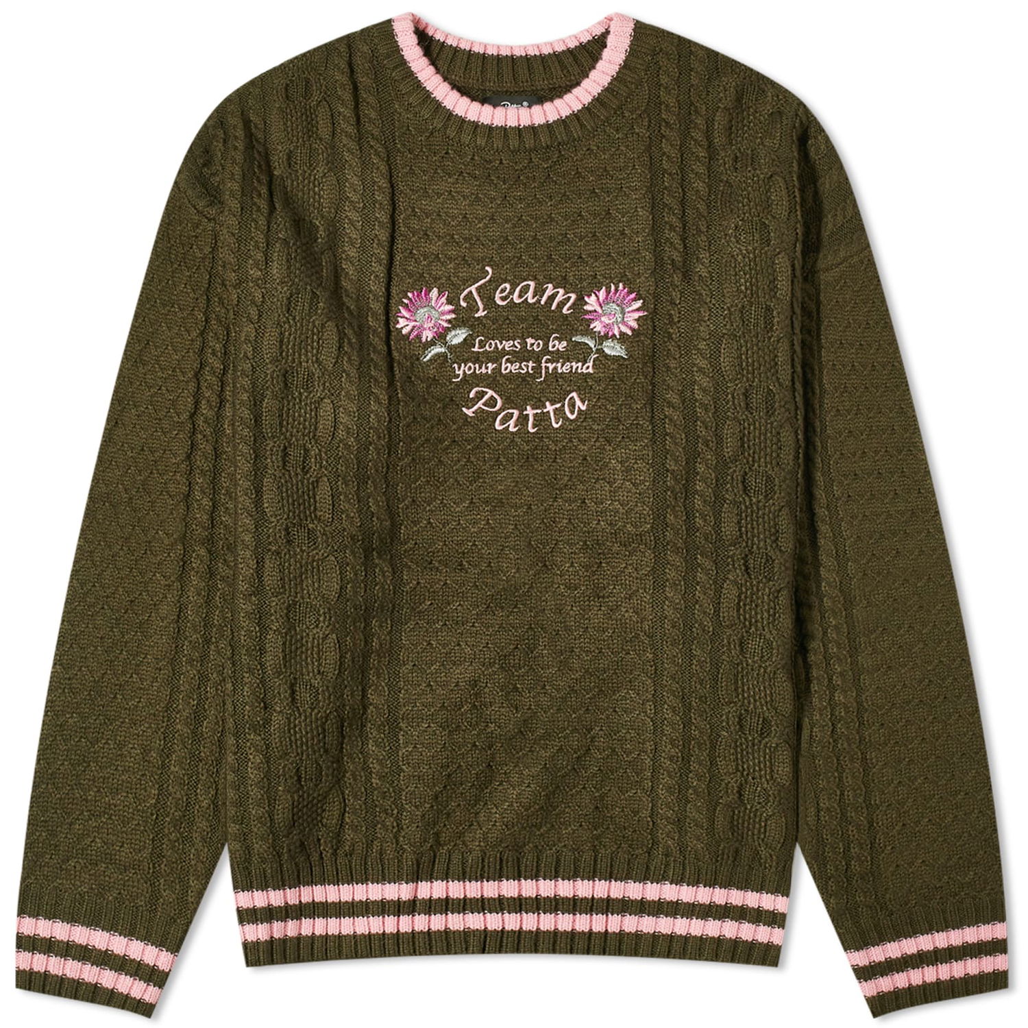 Villapaita Patta Loves You Cable Knit Vihreä | POC-AW23-LOV-YOU-CKS-001, 0