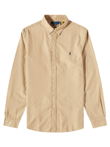 Paita Polo by Ralph Lauren Garment Dye Button Beige | 710889739001
