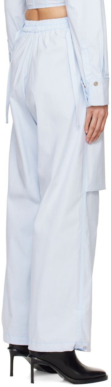 Housut Dion Lee Flight Zippered Wide-Leg Trousers Sininen | C2187PS24, 2