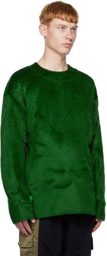 Villapaita Feng Chen Wang Feng Chen Wang Paneled Sweatshirt Vihreä | FUF14SS01, 1