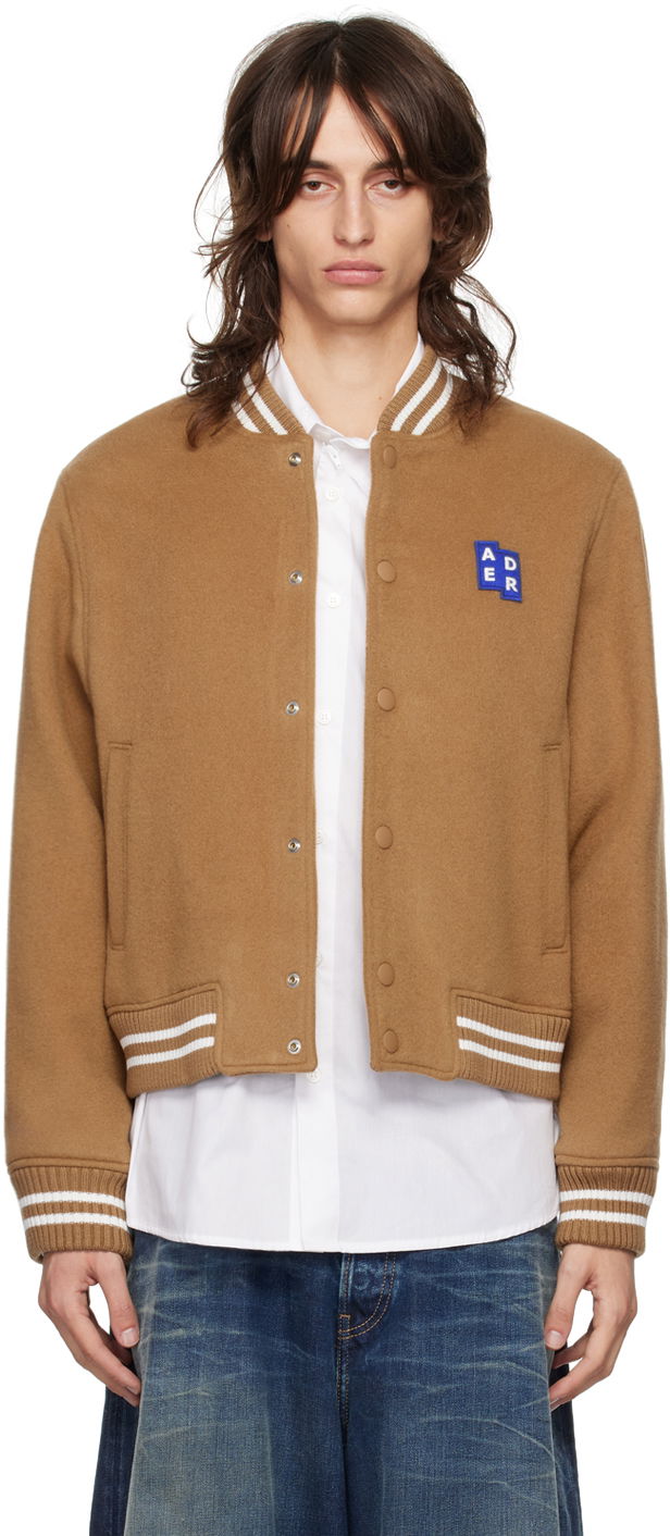 Bomber-takki ADER ERROR TRS Tag Varsity Bomber Jacket Ruskea | BM42FYJK0504CM