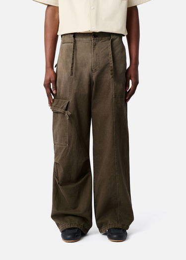 Cargo housut AXEL ARIGATO Dax Faded Wide-Leg Cargo Trousers Vihreä | A3306001, 8
