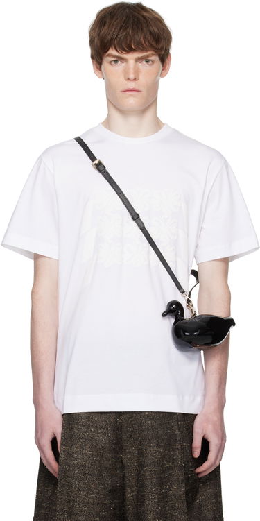 T-paita Simone Rocha Simone Rocha Daisy Chain Print T-Shirt Valkoinen | 5195P46-M 0569, 0