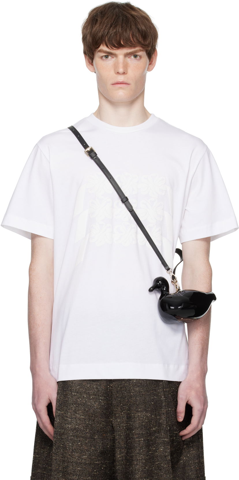 T-paita Simone Rocha Simone Rocha Daisy Chain Print T-Shirt Valkoinen | 5195P46-M 0569