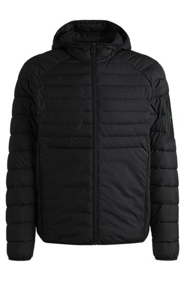 Puffer takki BOSS Padded Water-Repellent Jacket with Reflective Details Musta | 50514761