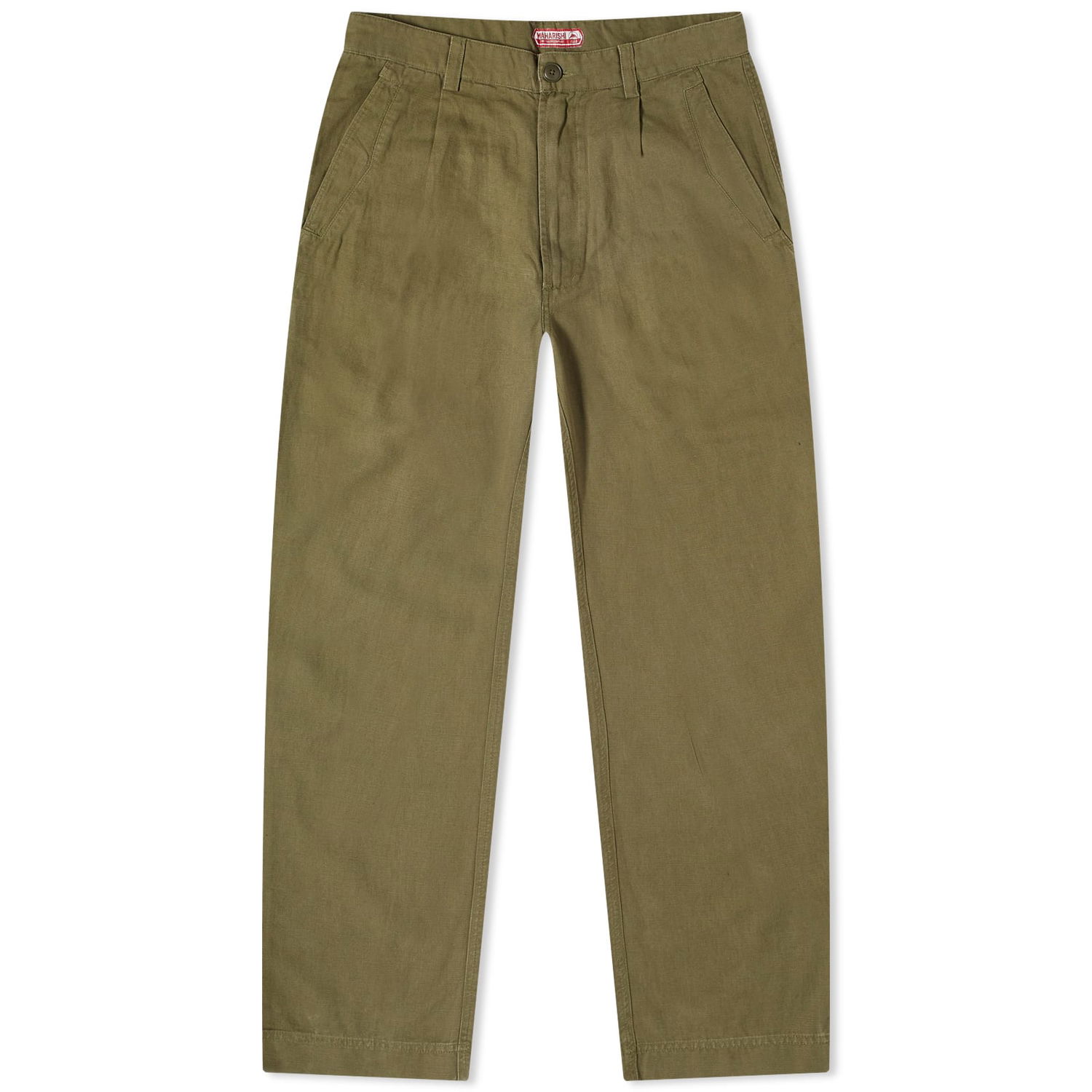 Housut Maharishi Hemp Twill US Chino Vihreä | 4604-OLV, 0