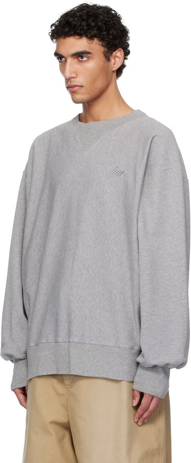Huppari HED MAYNER Hed Mayner Embroidered Sweatshirt Harmaa | HMMA72012R-HA183, 3