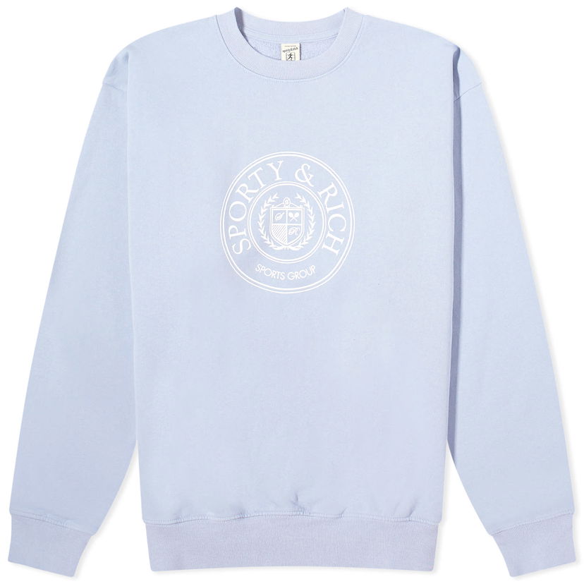 Villapaita Sporty & Rich Conneticut Crest Crew Sweat Violetti | CRAW2341PW