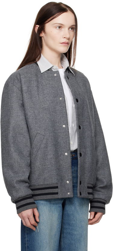 Bomber-takki A.P.C. Wool Bomber Jacket Harmaa | WVBEB-M02974, 1