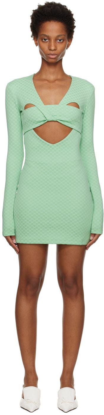 Mekko Ambush Monogram Cutout Minidress Vihreä | BWDB026F22JER0015151