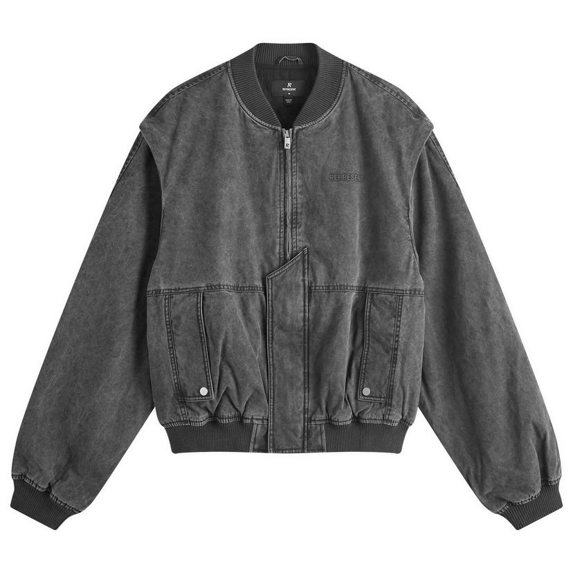 Bomber-takki Represent Clo Inset Sleeve Bomber Jacket Harmaa | MLM1034-230