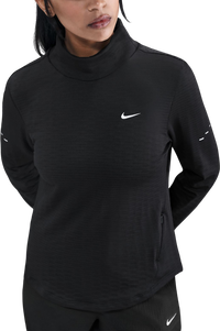 Long-Sleeve Textured Mock Neck Running Top Swift