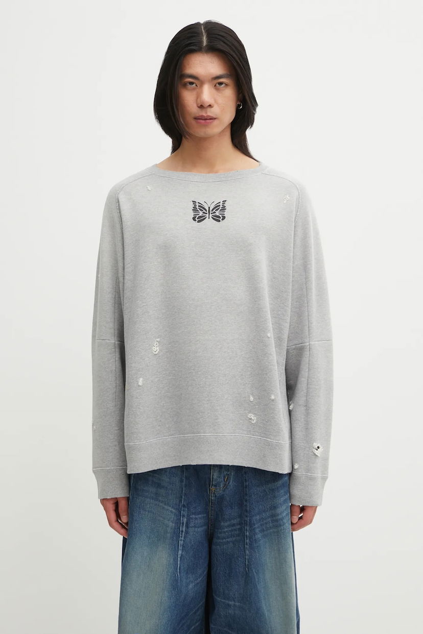Huppari Needles Needles Deconstructed Sweatshirt Harmaa | RW336