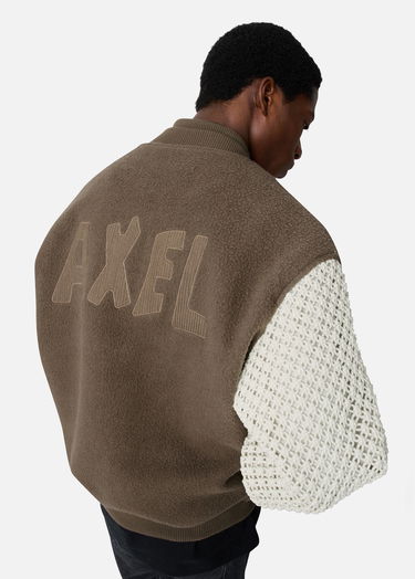 Takki AXEL ARIGATO Varsity Jacket with Knit Sleeves Ruskea | A3148002, 7