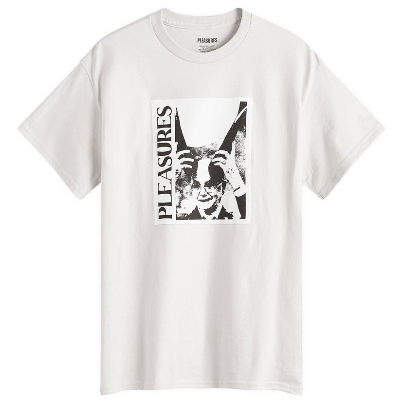 T-paita Pleasures Graphic Print Cotton T-Shirt Valkoinen | P24W041-GREY