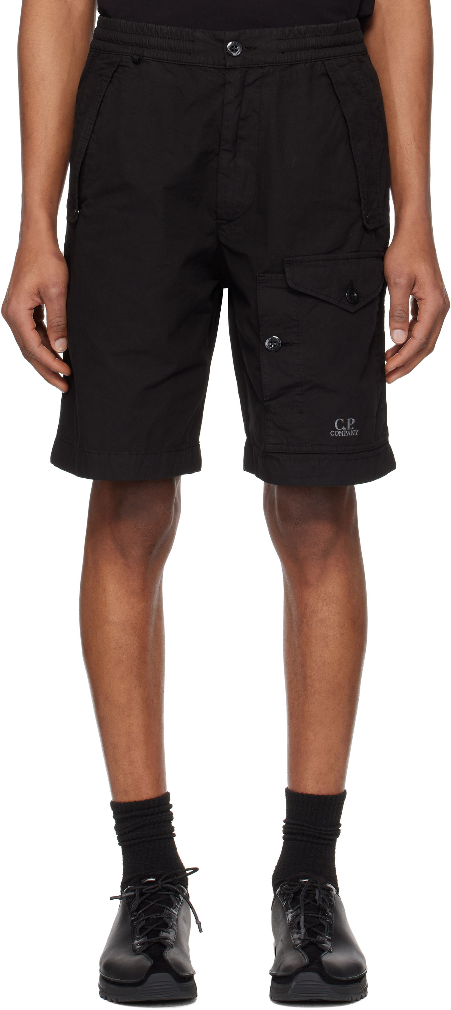 Shortsit C.P. Company C.P. Company Microreps Cargo Shorts Musta | 18CMBE060A-006475G, 0