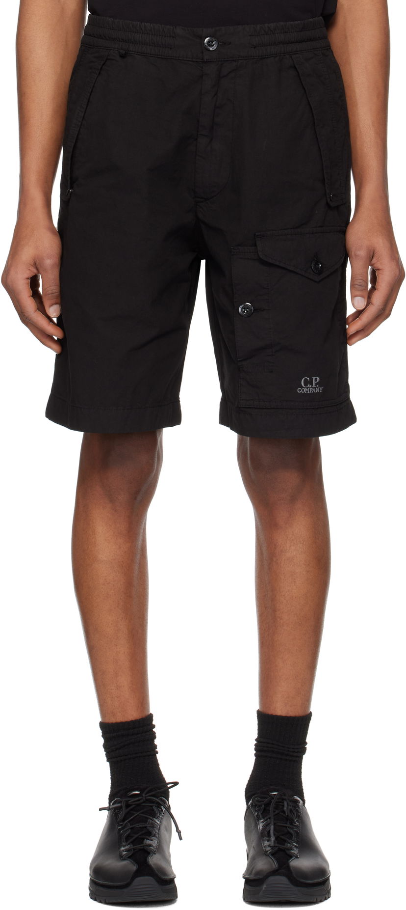 Shortsit C.P. Company C.P. Company Microreps Cargo Shorts Musta | 18CMBE060A-006475G