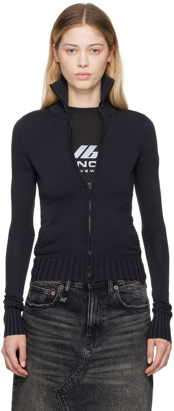 Villapaita Balenciaga Zip Up Sweater Musta | 794228 T3312