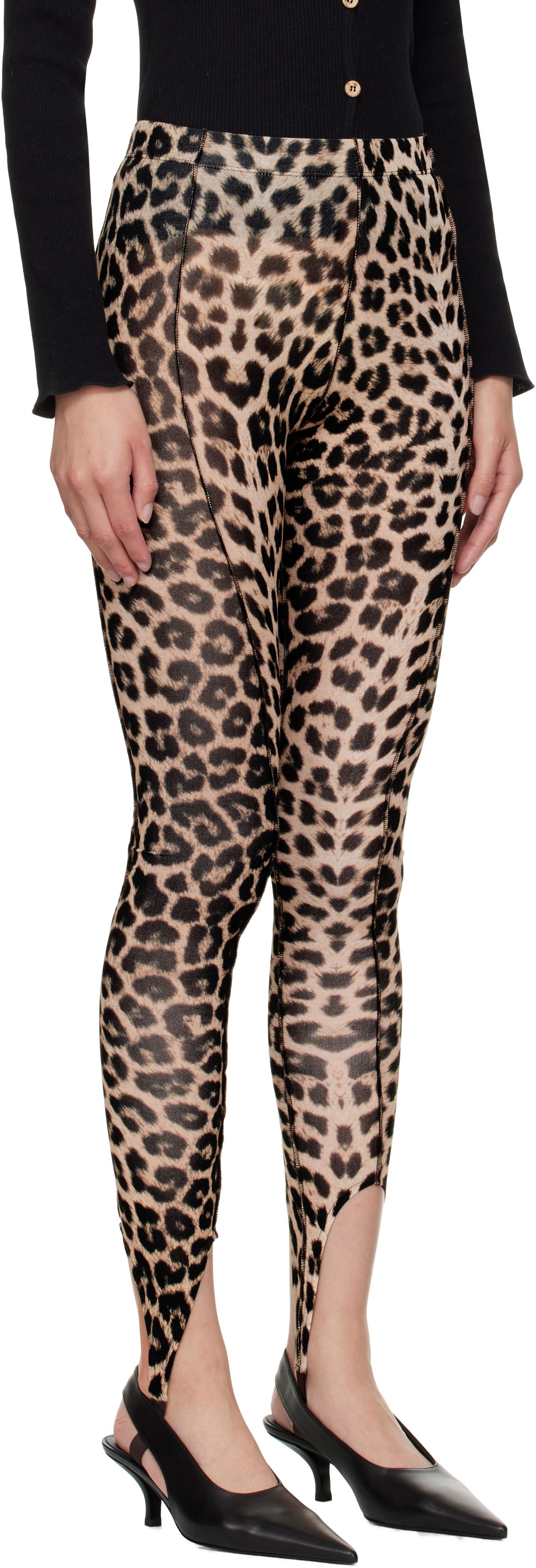 Leggingsit Baserange Baserange Sync Stirrup Leggings Ruskea | PASL-CI-AU25, 1