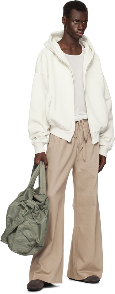 Huppari Entire Studios Entire Studios Thermal Zip-Up Hoodie Valkoinen | ES2488RI, 3