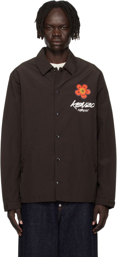 Takki KENZO Kenzo Paris Futura 2000 Edition Coach Jacket Ruskea | FF65BL0619NT, 0