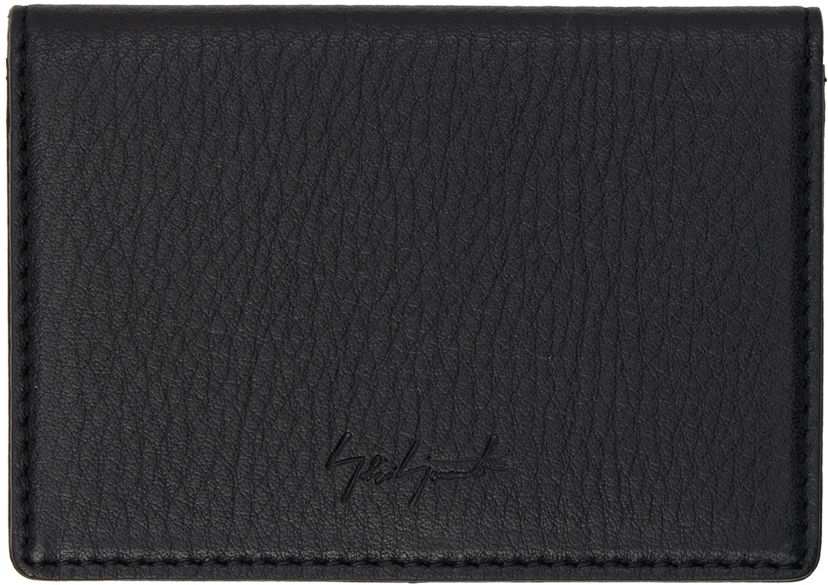 Lompakko Yohji Yamamoto Black discord Logo Card Holder Musta | DA-A95-790