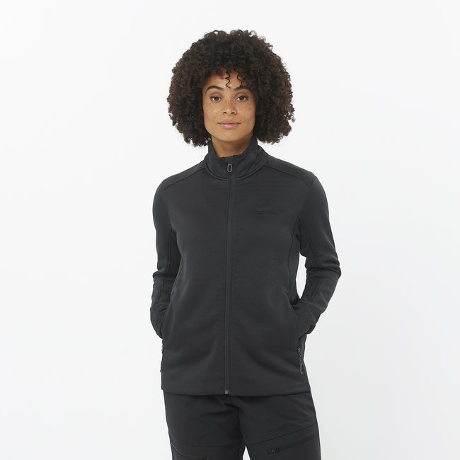 Huppari Salomon Warm Fleece Jacket Musta | LC2294000